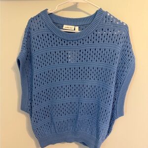 Elegant Blue Crew Neck Sweater